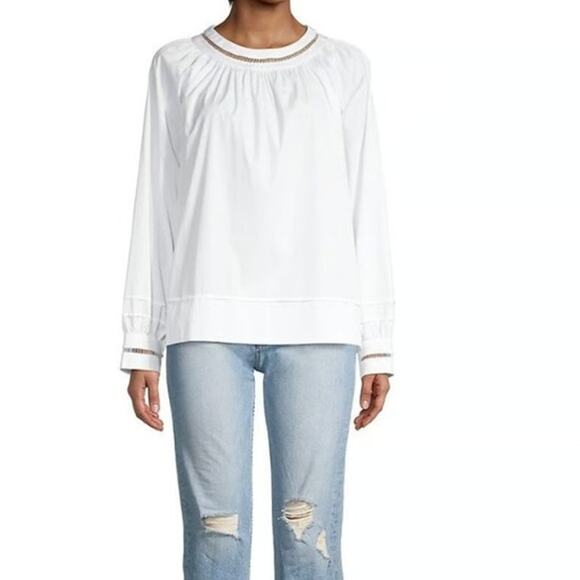 Harshman Anemone Blouse White Size 1x New - Picture 1 of 4